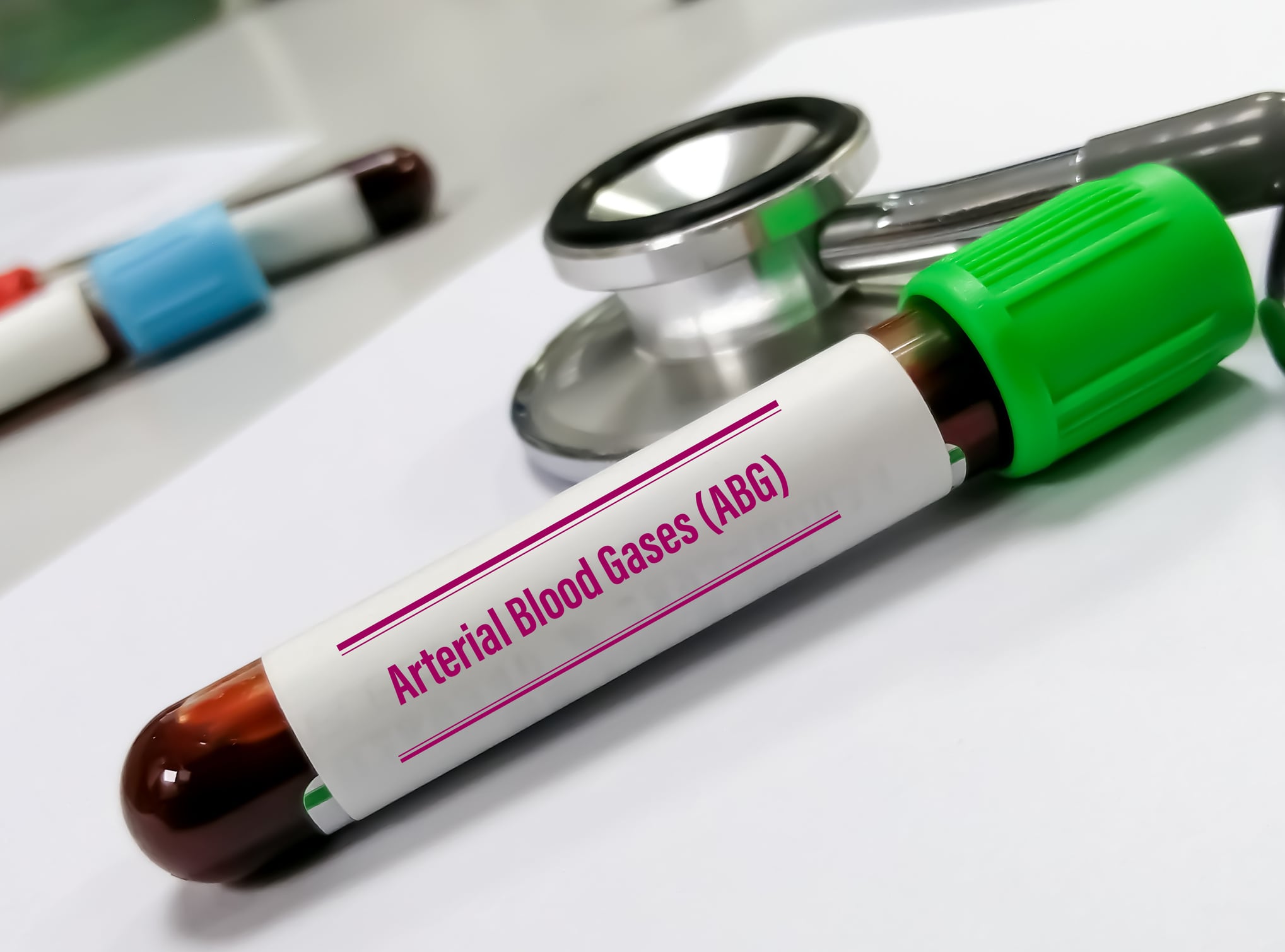 Blood sample tube for Arterial blood gas analysis
